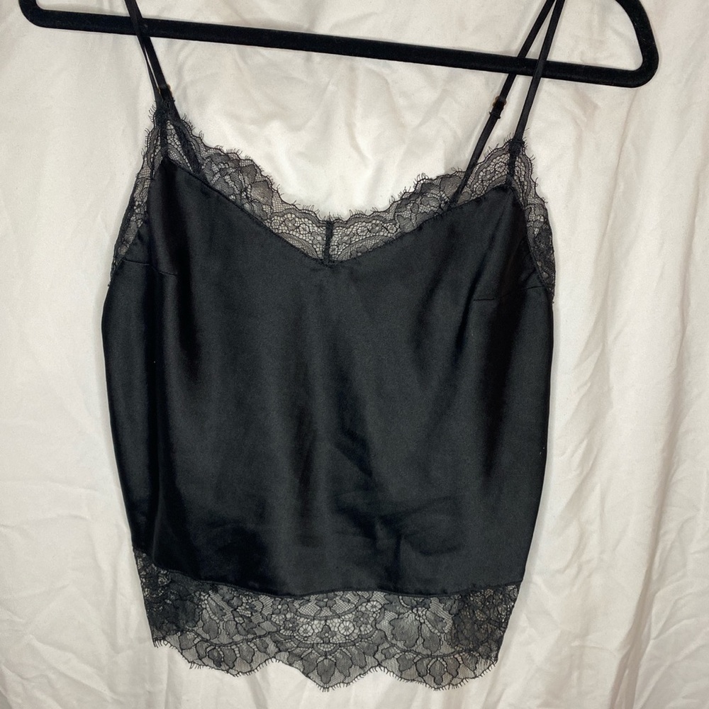 Black silk sleep set
